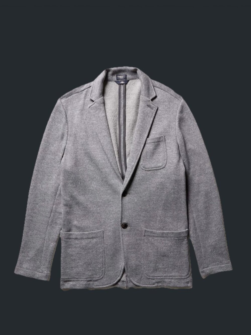 Faherty Inlet Medium Grey Blazer